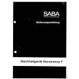 SABA SONORAMAF Owners Manual
